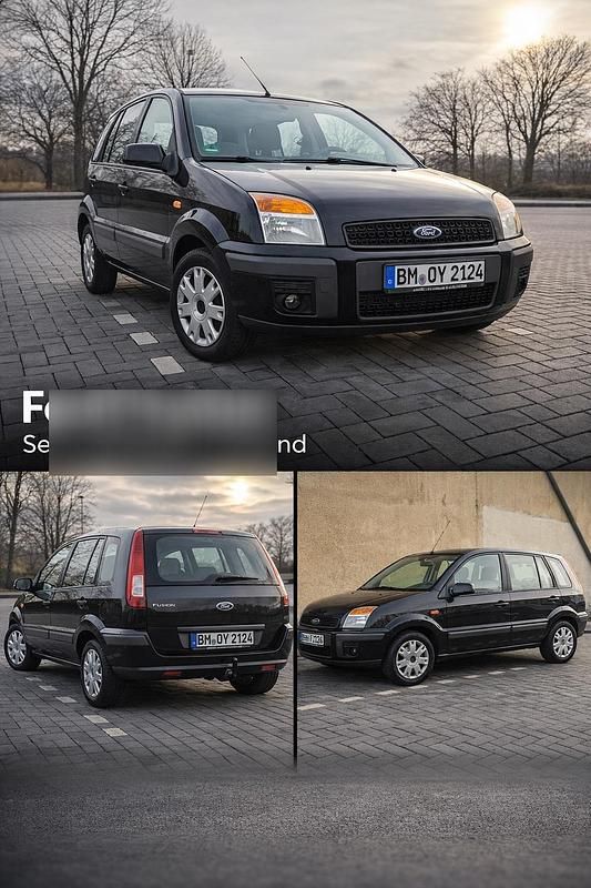 Gebraucht Ford Fusion 68 PS (50 kW) 2008 Blau Kleinwagen