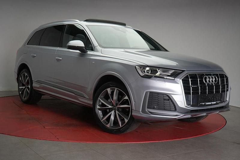 Silber Gebraucht 2021 Audi Q7 S-Line SUV | 56.490 € (Superpreis) - Bild 1/4