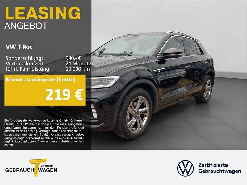 Schwarz Gebraucht 2025 VW T-Roc R-line SUV | 29.270 € (Fairer Preis) - Bild 1/4