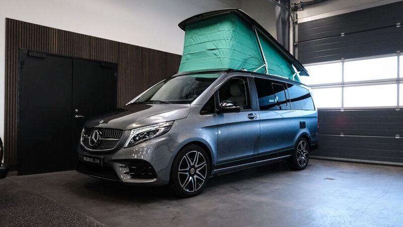 Grau Gebraucht 2021 Mercedes V300 Marco Polo Van / Kleinbus | 67.146 € (Teuer) - Bild 1/4