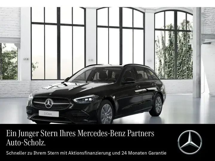 Unilack schwarz Gebraucht 2022 Mercedes C220 Advanced | 31.983 € (Superpreis) - Bild 1/3