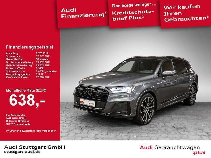 Daytonagrau perleffekt Gebraucht 2022 Audi Q7 S-Line SUV | 59.390 € (Superpreis) - Bild 1/2