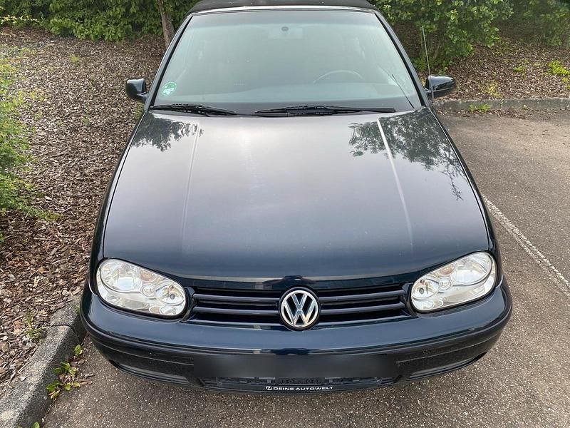 Schwarz Gebraucht 2001 VW Golf Cabriolet Cabrio | 1.299 € (Superpreis) - Bild 1/4