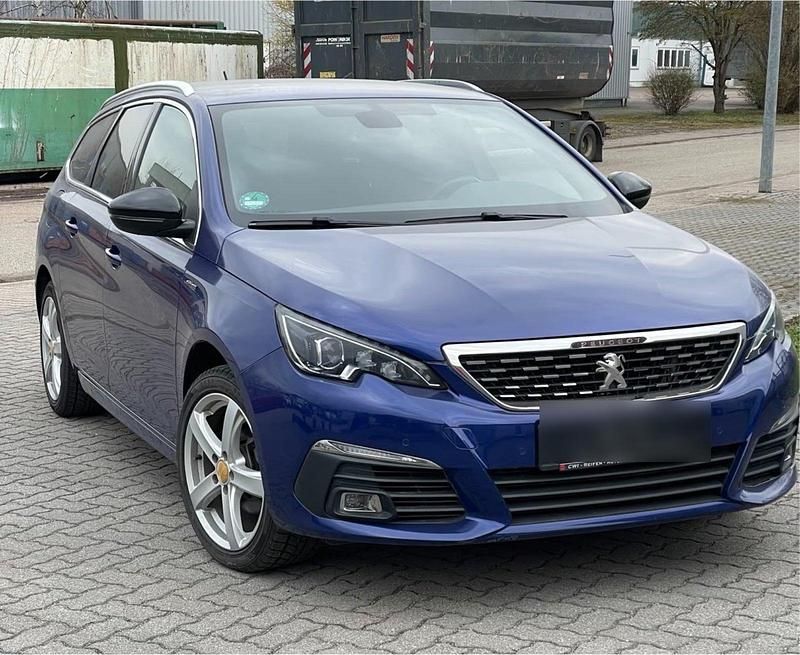 Blau Gebraucht 2018 Peugeot 308 GT-line Kombi | 8.200 € (Superpreis) - Bild 1/4