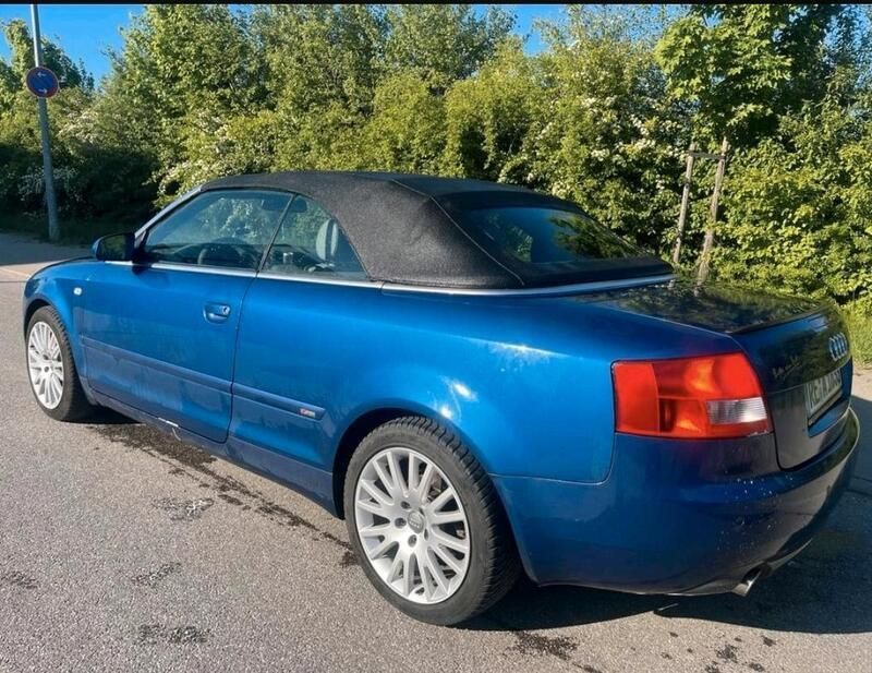Blau Gebraucht 2002 Audi A4 Cabriolet S-Line Cabrio | 2.499 € (Superpreis) - Bild 1/4