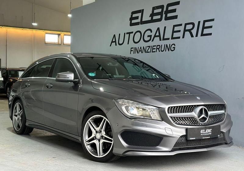 Grau Gebraucht 2015 Mercedes CLA220 Shooting Brake AMG line Kombi | 15.900 € (Fairer Preis) - Bild 1/4