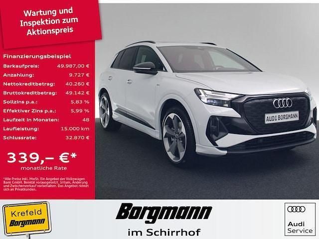 Weiß Gebraucht 2023 Audi Q4 e-tron S-Line SUV | 49.987 € (Etwas zu teuer) - Bild 1/4