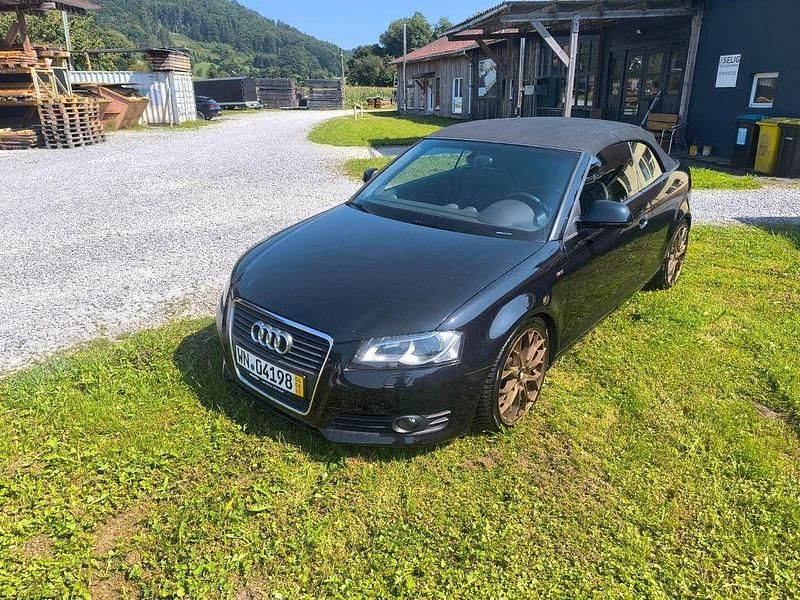Schwarz Gebraucht 2008 Audi A3 Cabriolet S-Line Cabrio | 7.500 € (Fairer Preis) - Bild 1/4