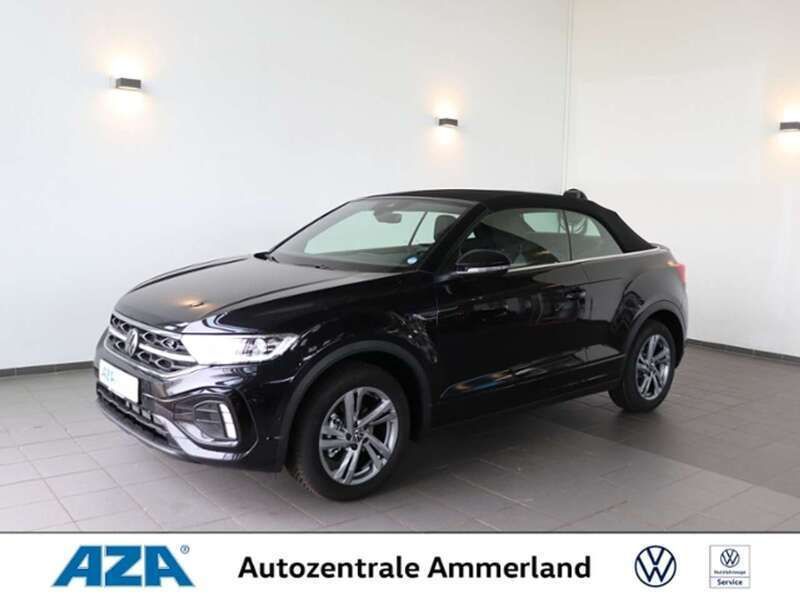 Schwarz Gebraucht 2025 VW T-Roc Cabriolet R-line Cabrio | 45.590 € - Bild 1/4
