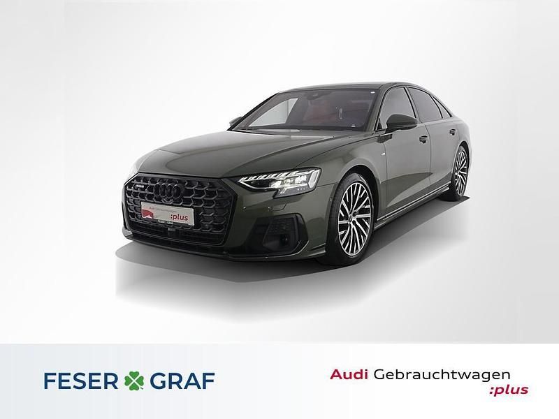 Distriktgrün metallic Gebraucht 2023 Audi A8 Ambiente Limousine | 75.550 € - Bild 1/4