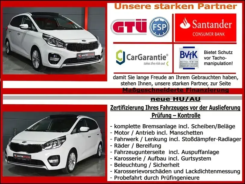 Używany Kia Carens 166 KM (122 kW) 2018 Biały Minivan