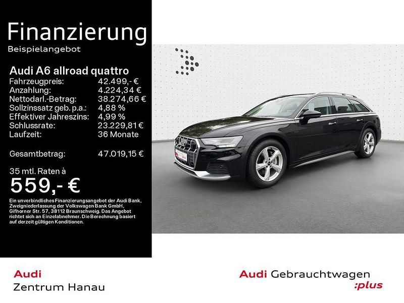 Mythosschwarz metallic Gebraucht 2022 Audi A6 Allroad Ambiente Kombi | 42.499 € (Superpreis) - Bild 1/4
