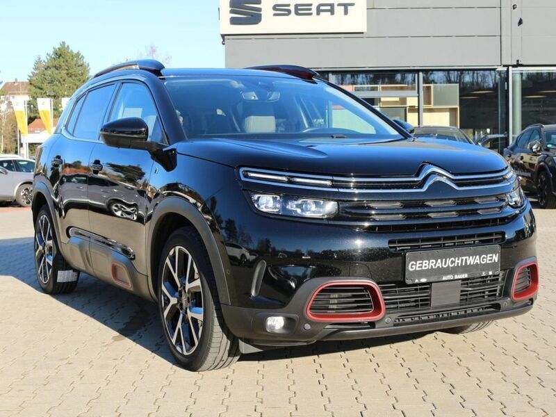 Schwarz perla nera Gebraucht 2021 Citroën C5 Aircross Shine SUV | 22.960 € (Fairer Preis) - Bild 1/4