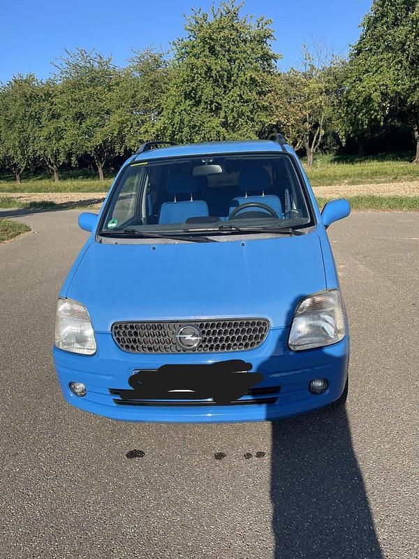 Blau Gebraucht 2001 Opel Agila Kleinwagen | 1.350 € (Fairer Preis) - Bild 1/4