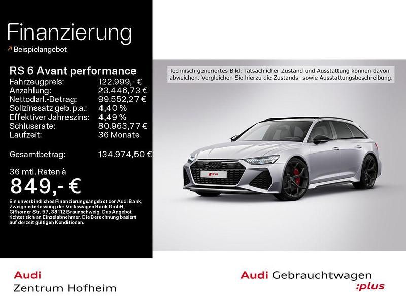 Florettsilber metallic Gebraucht 2025 Audi RS6 Performance Kombi | 122.999 € (Superpreis) - Bild 1/4