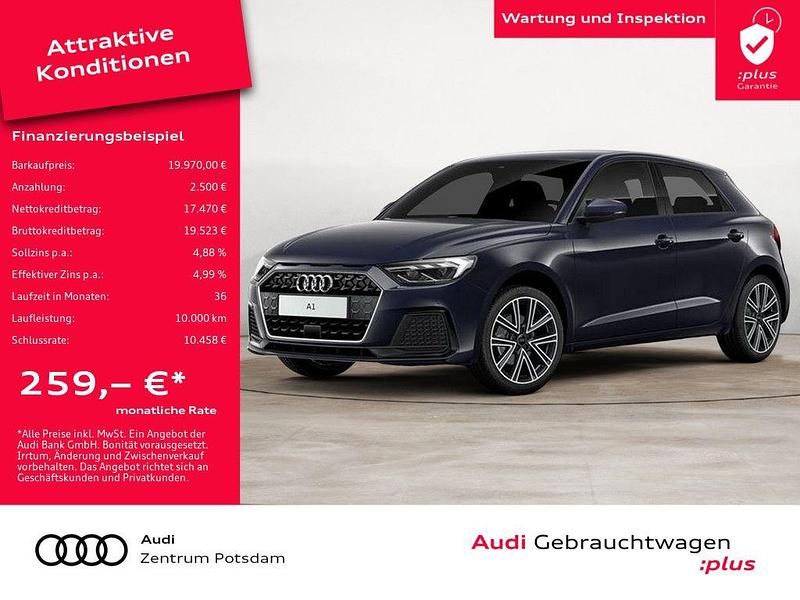 Firmamentblau metallic Gebraucht 2021 Audi A1 Sportback Ambiente Kleinwagen | 19.970 € (Guter Preis) - Bild 1/4