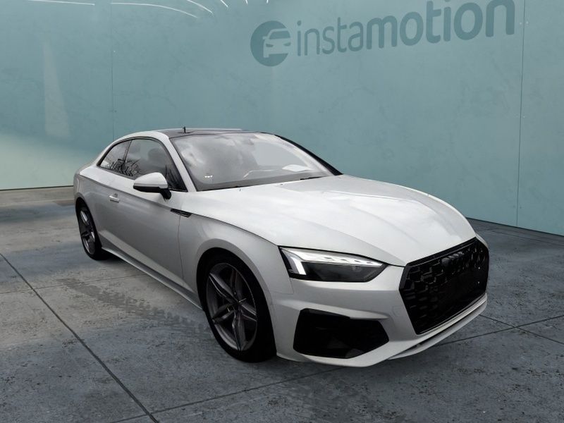 Weiß Gebraucht 2022 Audi A5 S-Line Coupé | 49.244 € - Bild 1/4