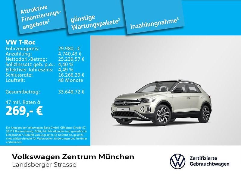 Gebraucht VW T-Roc Style 150 PS (110 kW) 2023 Grau SUV