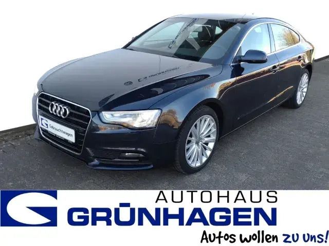 Blau Gebraucht 2016 Audi A5 Sportback Comfort Limousine | 19.480 € (Fairer Preis) - Bild 1/4
