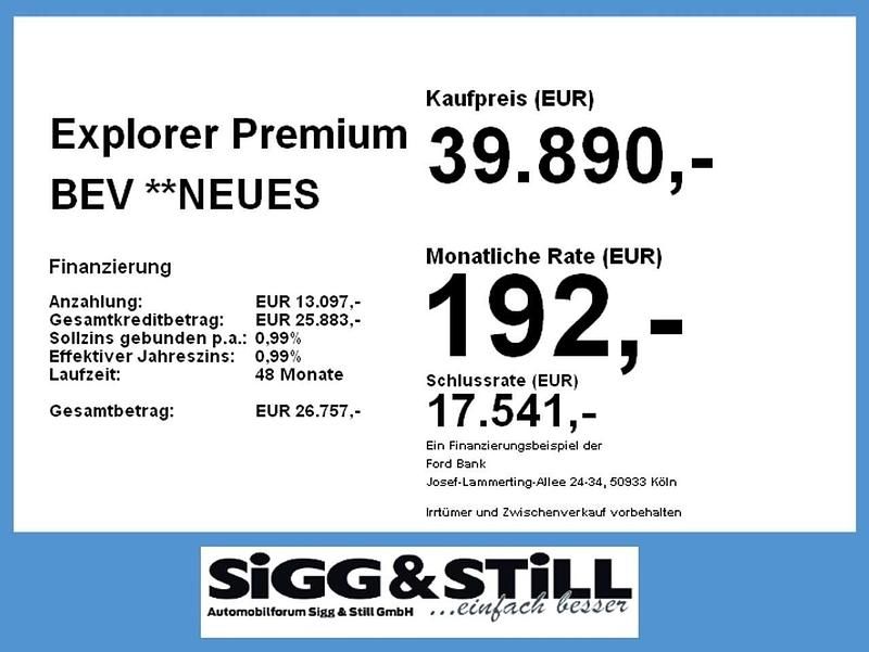 Neu Ford Explorer Premium 210 kW (286 PS) 2026 Blue my mind SUV