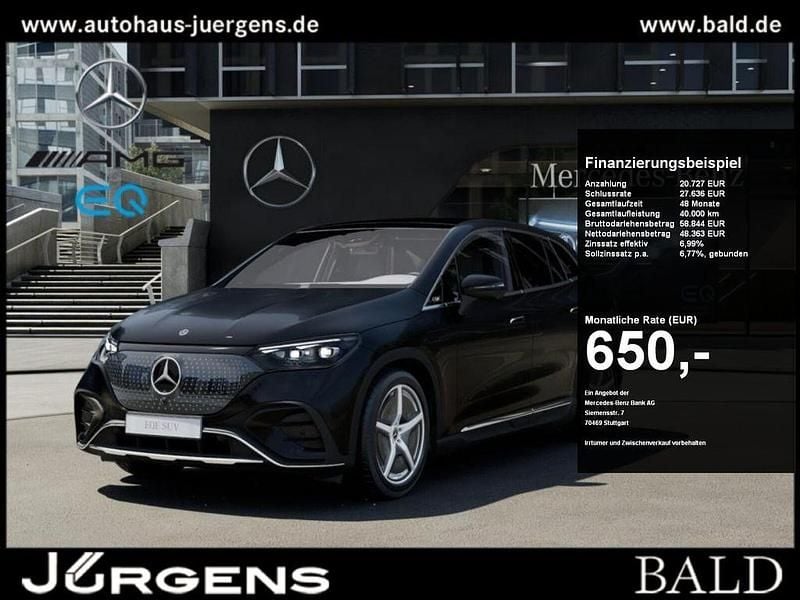 Schwarz obsidianschwarz metall Gebraucht 2024 Mercedes EQE350 AMG SUV | 69.080 € (Etwas zu teuer) - Bild 1/4