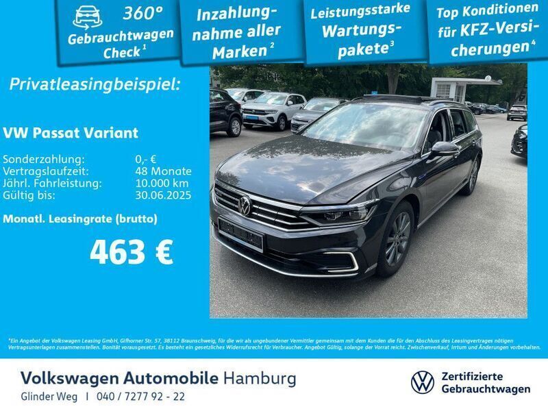 Mangangrau metallic Gebraucht 2022 VW Passat GTE Kombi | 28.990 € (Teuer) - Bild 1/3