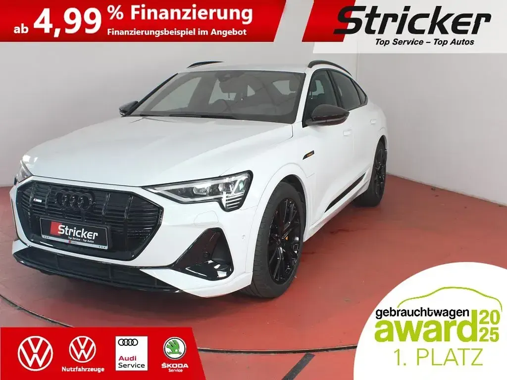 Gebraucht Audi e-tron S-Line 300 kW (408 PS) 2022 Gletscherweiß metallic SUV