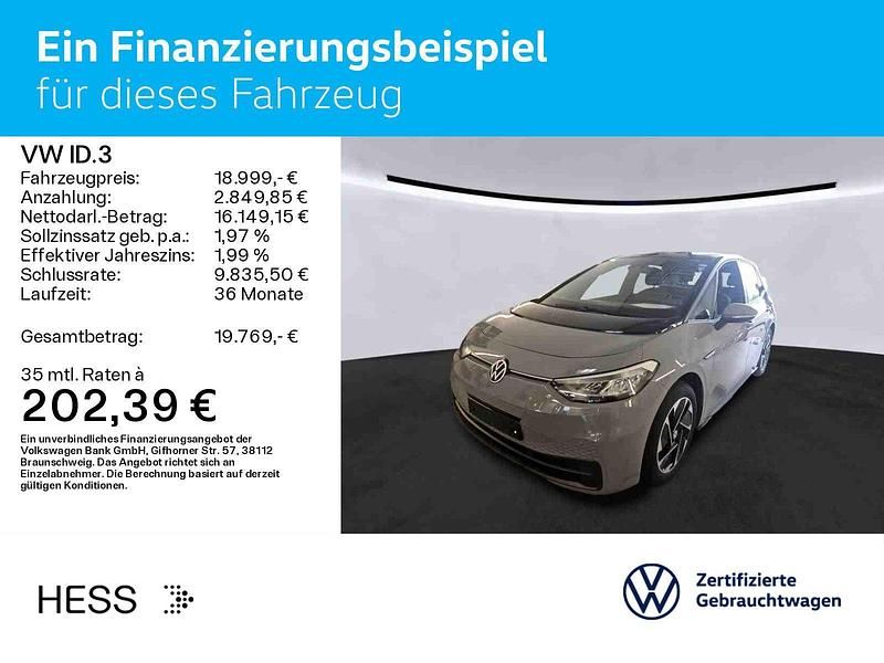 Gebraucht VW ID.3 110 kW (150 PS) 2021 Grau Kleinwagen