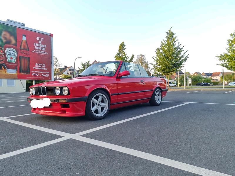 Rot Gebraucht 1991 BMW 320 Cabriolet Cabrio | 13.900 € - Bild 1/4