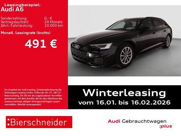 Schwarz (mythosschwarz) Gebraucht 2025 Audi A6 S-Line Kombi | 50.651 € (Fairer Preis) - Bild 1/3