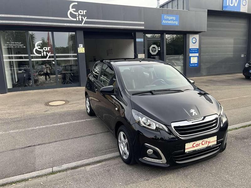 Gebraucht Peugeot 108 Allure 82 PS (60 kW) 2015 Metallicschwarze Kleinwagen