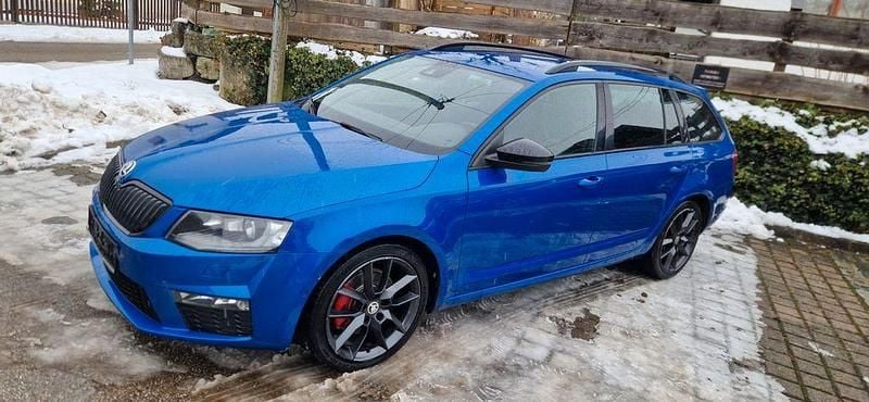 Blau Gebraucht 2017 Skoda Octavia RS Kombi | 8.590 € (Superpreis) - Bild 1/4