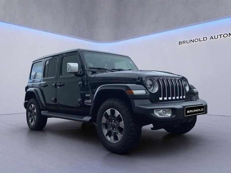 Schwarz Gebraucht 2021 Jeep Wrangler Unlimited Sahara SUV | 48.900 € (Fairer Preis) - Bild 1/4