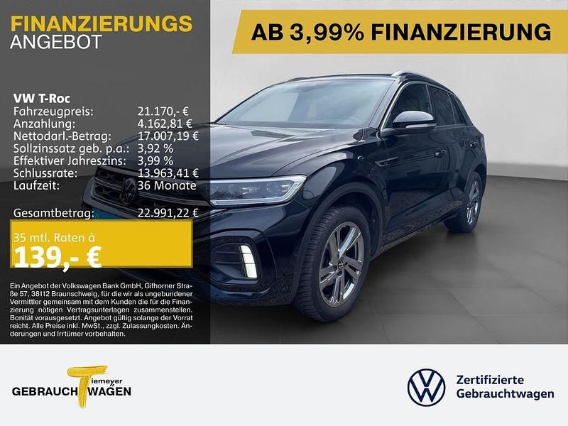Gebraucht VW T-Roc Active 110 PS (80 kW) 2023 Schwarz SUV