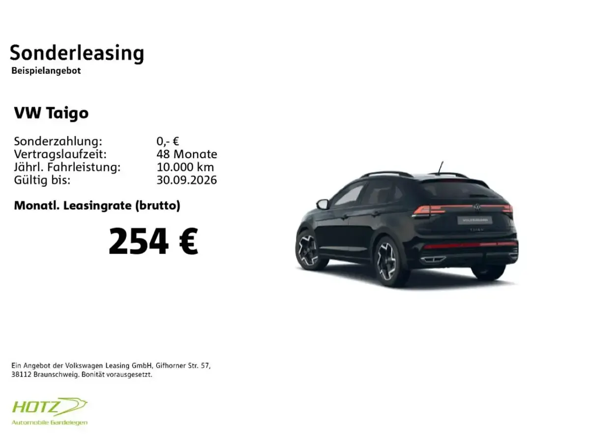 Gebraucht VW Taigo R-line 150 PS (110 kW) 2025 Deep black perleffekt SUV