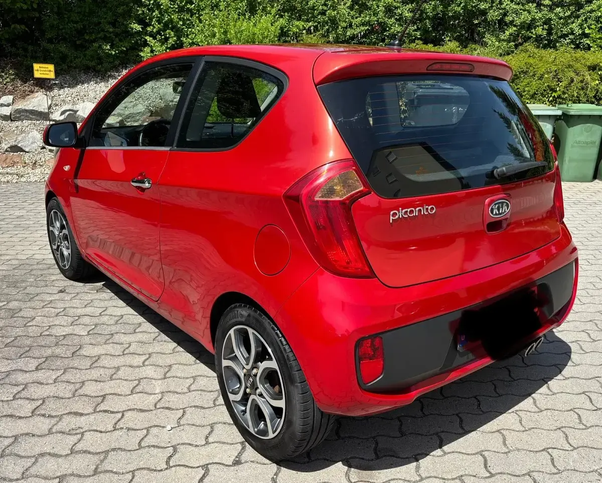 Gebraucht Kia Picanto 2011 Rot Kleinwagen