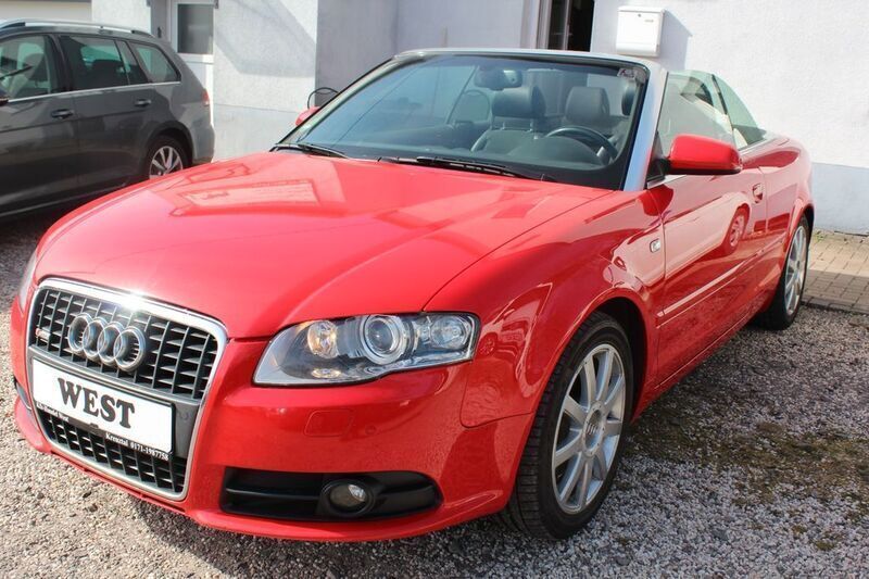 Rot Gebraucht 2008 Audi A4 Cabriolet S-Line Cabrio | 7.790 € (Fairer Preis) - Bild 1/2