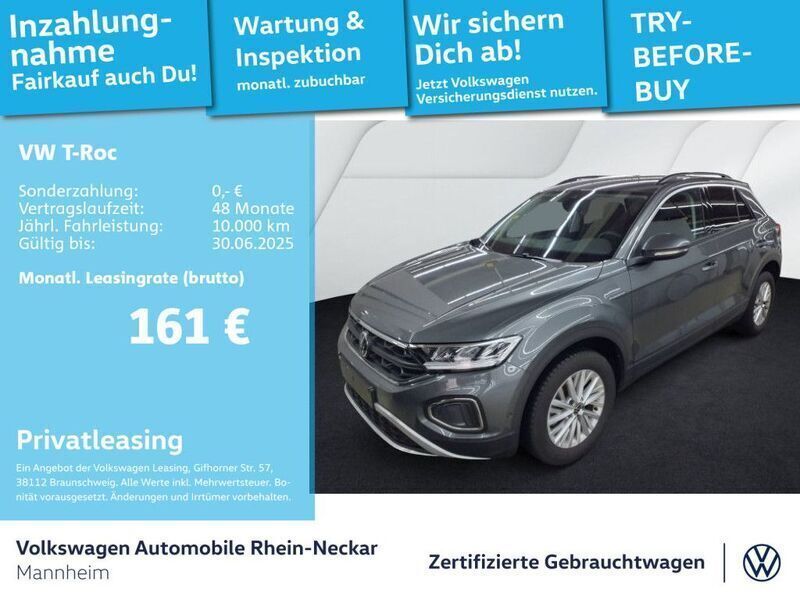 Grau Gebraucht 2024 VW T-Roc Life SUV | 21.991 € (Guter Preis) - Bild 1/2