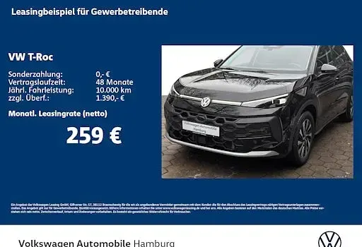 Neu VW T-Roc Style 150 PS (110 kW) 2026 Schwarz SUV