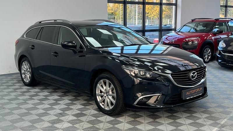 Schwarz Gebraucht 2016 Mazda 6 Exclusive-Line Kombi | 12.777 € - Bild 1/4