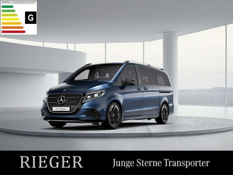 Blue metallic Gebraucht 2024 Mercedes V300 Avantgarde Van / Kleinbus | 81.588 € - Bild 1/4