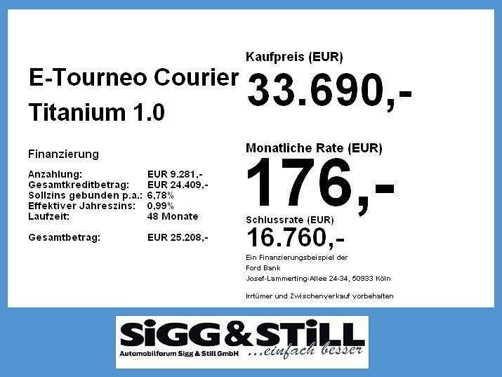 Neu Ford Courier Titanium 100 kW (136 PS) 2025 Grau Van / Kleinbus