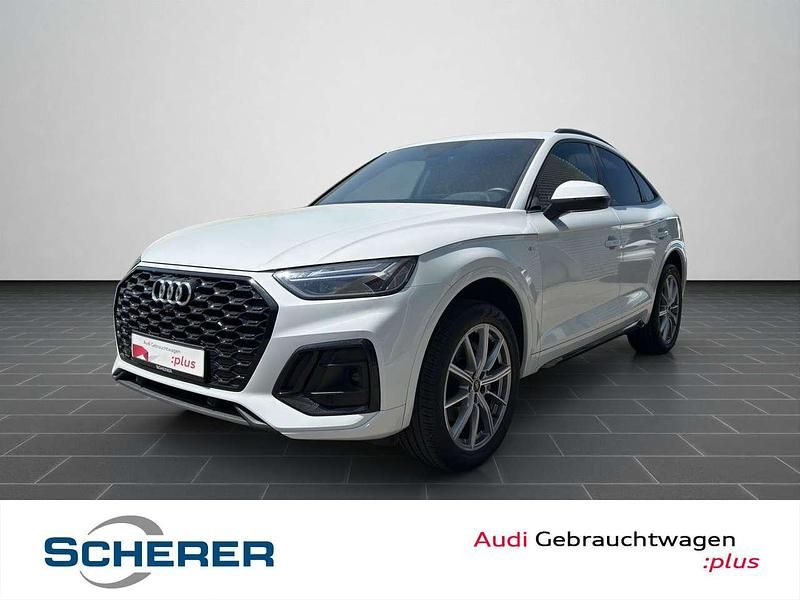 Gletscherweiß metallic Gebraucht 2023 Audi Q5 S-Line SUV | 39.880 € (Guter Preis) - Bild 1/3