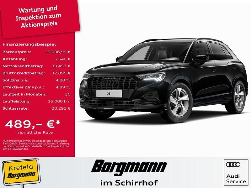 Schwarz / mythosschwarz Gebraucht 2025 Audi Q3 Advanced SUV | 39.997 € (Fairer Preis) - Bild 1/4