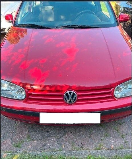 Rot Gebraucht 2000 VW Golf IV Limousine | 550 € (Superpreis) - Bild 1/4