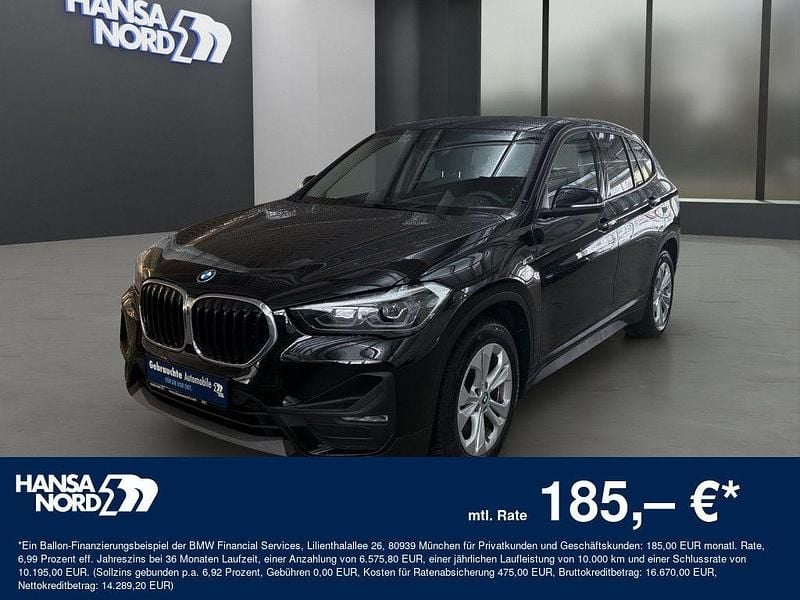 Schwarz / schwarz ii Gebraucht 2021 BMW X1 Advantage SUV | 20.390 € (Fairer Preis) - Bild 1/4