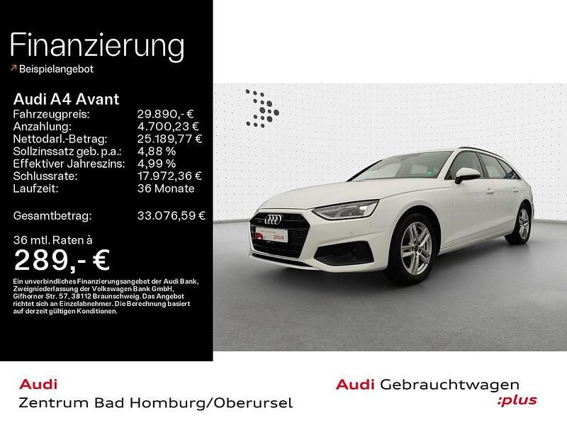 Weiß Gebraucht 2022 Audi A4 Performance Kombi | 29.890 € (Fairer Preis) - Bild 1/4