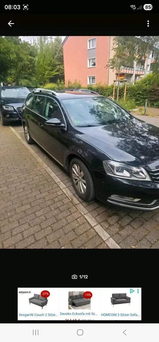 Gebraucht VW Passat 140 PS (102 kW) 2012 Schwarz Kombi