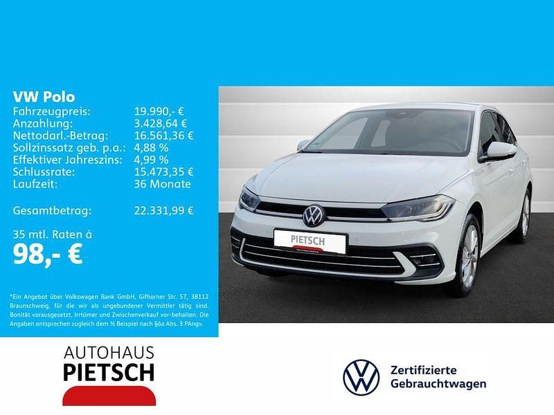 Gebraucht VW Polo Style 95 PS (69 kW) 2024 Weiss Limousine