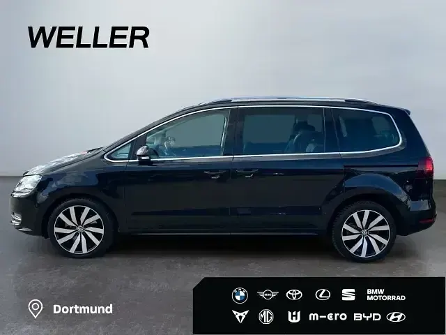 Gebraucht VW Sharan Highline 150 PS (110 kW) 2019 Schwarz Van / Kleinbus